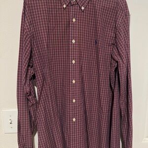 Polo by Ralph Lauren Men's Red Checkered Shirt